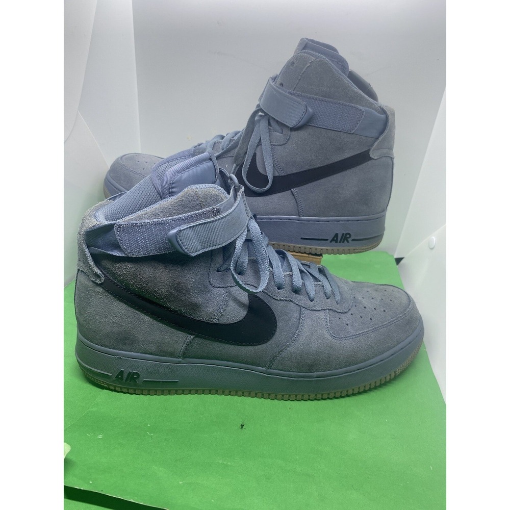 NIKE Air Force 1 High 07 Dust Mens Size 14 Gray Suede Sneaker 315121-415